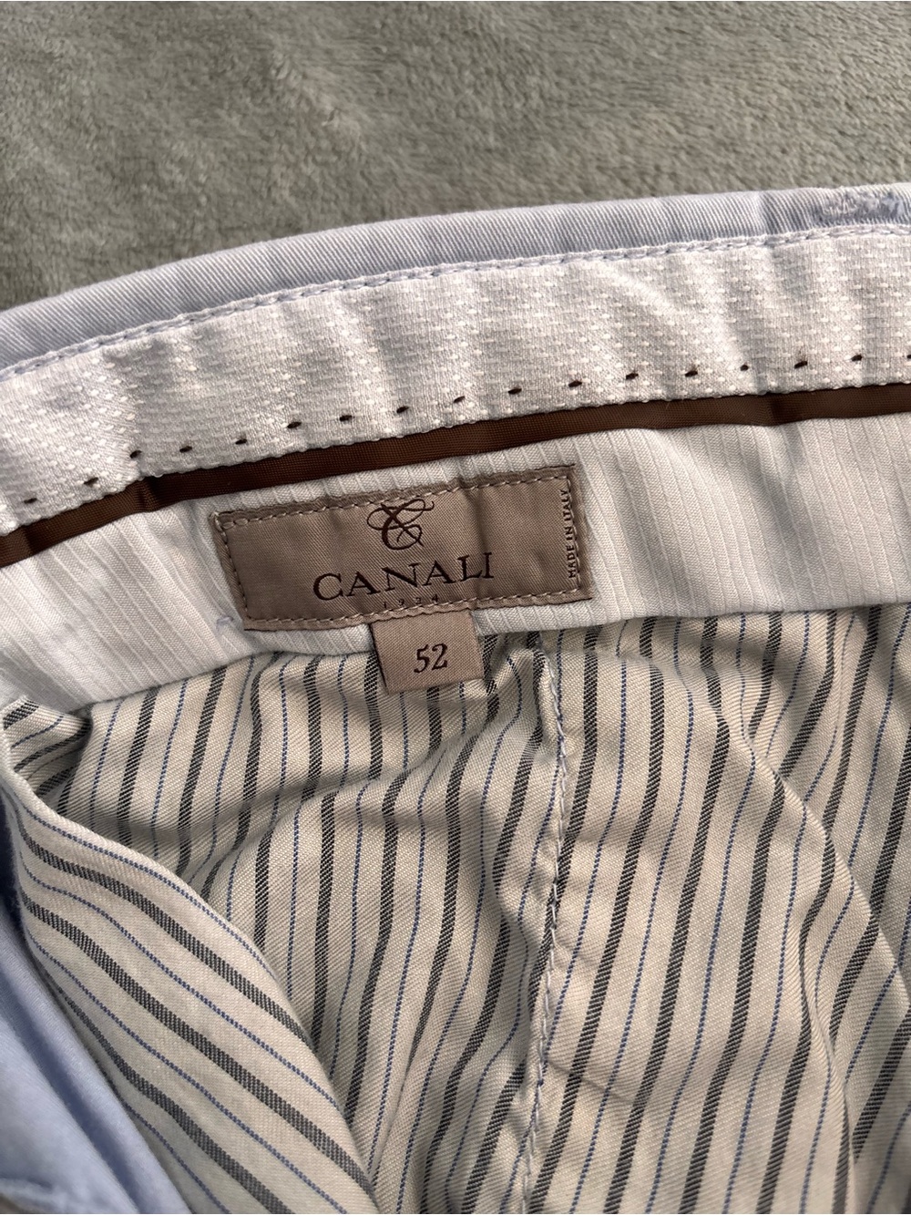 Canali Light Blue Cotton Chino